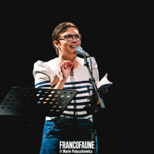 Les Fleurs du Slam #5 Les Fleurs du Slam #5 @ Le 140 (FrancoFaune 2024) © Marie Paluszkiewicz
