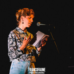 Les Fleurs du Slam #5 Les Fleurs du Slam #5 @ Le 140 (FrancoFaune 2024) © Marie Paluszkiewicz