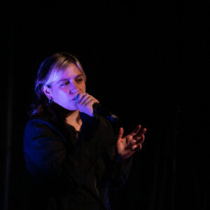 Leila Lachterman Leila Lachterman @ Auditions Parcours FrancoFaune 2024 (Maison poème) © Lara Herbinia